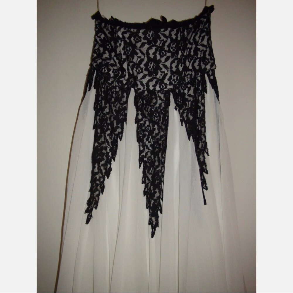 NWOT Free People Freda Midi Flared Ball Gown Ivory Combo - Picture 9 of 12